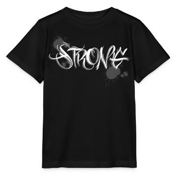 Entraînement en salle de sport Stark Strong Graffiti. - T-shirt bio MINI CREATOR Stanley/Stella Enfant - noir - Devant - Mikhail (115cm)