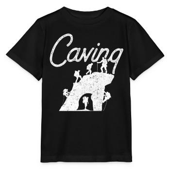Höhlenforschung Cave Caving Höhle Höhlenwandern - Stanley/Stella Kinder T-Shirt MINI CREATOR  - Schwarz - Vorne - Mikhail (115cm)