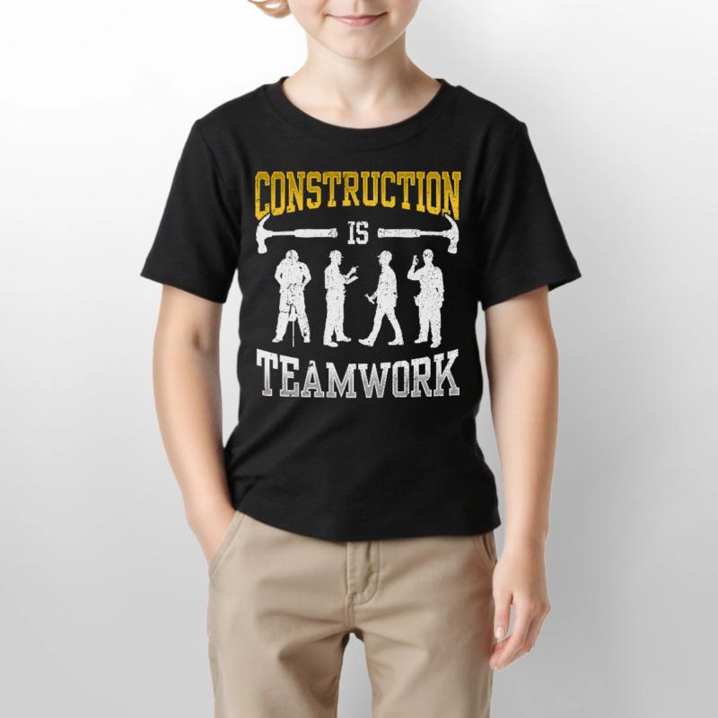 Construction work is teamwork Teamwork Construction Construction site Stanley/Stella MINI CREATOR Kids’ T-Shirt
