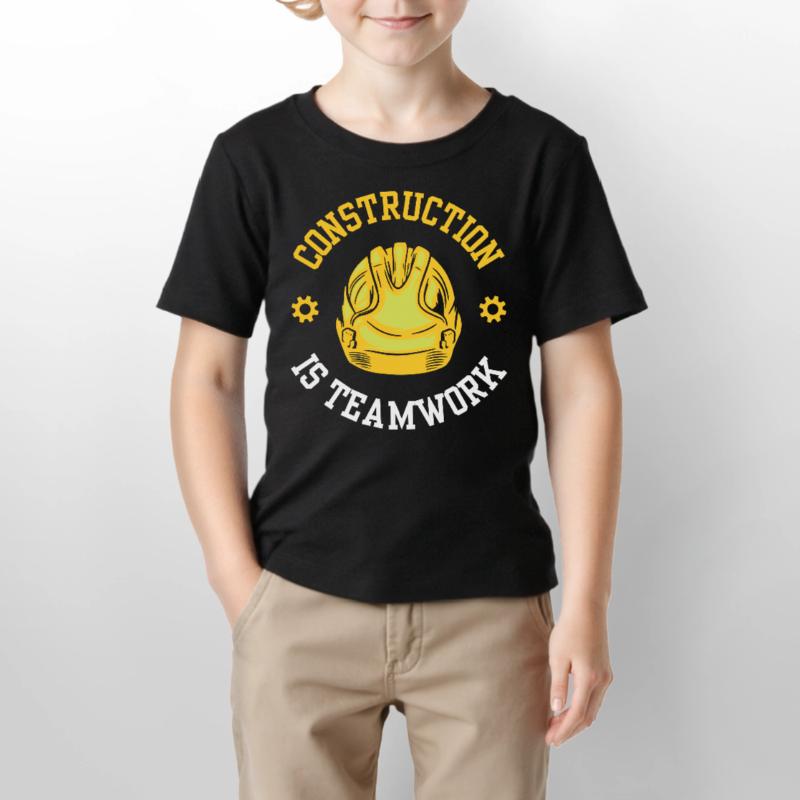 Construction work is teamwork Teamwork Construction Construction site Stanley/Stella MINI CREATOR Kids’ T-Shirt