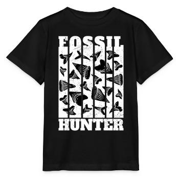 Paléontologie Paléontologue Chasseur de Fossiles - T-shirt bio MINI CREATOR Stanley/Stella Enfant - noir - Devant - Mikhail (115cm)