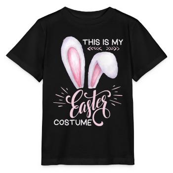 Easter , funny saying, rabbit ears, Easter - Stanley/Stella MINI CREATOR Kids’ T-Shirt - black - Front - Mikhail (115cm)