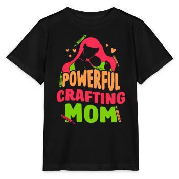 Great Crafts Mama Hobbyist Craft Mother - Stanley/Stella MINI CREATOR Kids’ T-Shirt - black - Front - Mikhail (115cm)