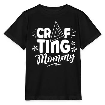Craft Mom Mother Crafts Hobbyist - Stanley/Stella MINI CREATOR Kids’ T-Shirt - black - Front - Mikhail (115cm)