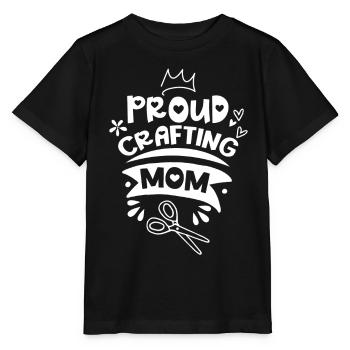 Proud Crafts Mama Hobbyist Craft Mother - Stanley/Stella MINI CREATOR Kids’ T-Shirt - black - Front - Mikhail (115cm)
