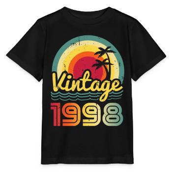 1998 - Stanley/Stella Kinder T-Shirt MINI CREATOR  - Schwarz - Vorne - Mikhail (115cm)