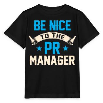 Soyez gentil avec la profession de pr manager - T-shirt bio MINI CREATOR Stanley/Stella Enfant - noir - Devant - Mikhail (115cm)