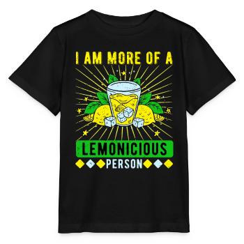 Lemonade seller Lemonicious Person - Stanley/Stella MINI CREATOR Kids’ T-Shirt - black - Front - Mikhail (115cm)