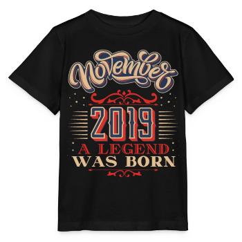 2019, Anniversaire, novembre 2019, 11.2019, 11-2019 - T-shirt bio MINI CREATOR Stanley/Stella Enfant - noir - Devant - Mikhail (115cm)
