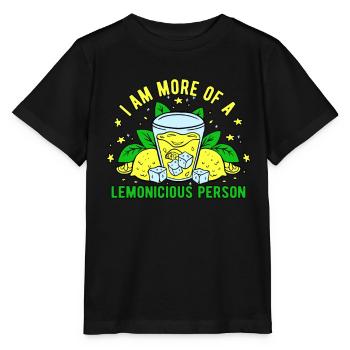 Lemonade seller Lemonicious Person - Stanley/Stella MINI CREATOR Kids’ T-Shirt - black - Front - Mikhail (115cm)