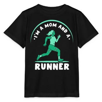 Ich Bin Eine Mutter Und Eine Läuferin Joggen - Stanley/Stella Kinder T-Shirt MINI CREATOR  - Schwarz - Vorne - Mikhail (115cm)