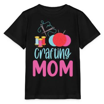 Artisanat Maman Artisanat Mère Amateur - T-shirt bio MINI CREATOR Stanley/Stella Enfant - noir - Devant - Mikhail (115cm)