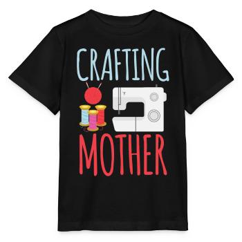 Crafting Mother Hobbyist Mama Crafting Craft - Stanley/Stella MINI CREATOR Kids’ T-Shirt - black - Front - Mikhail (115cm)