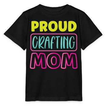 Fier Artisanat Maman Mère Amateur Artisanat - T-shirt bio MINI CREATOR Stanley/Stella Enfant - noir - Devant - Mikhail (115cm)