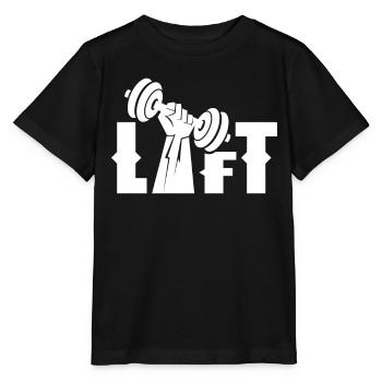 Lift Workout Haltérophilie Gym - T-shirt bio MINI CREATOR Stanley/Stella Enfant - noir - Devant - Mikhail (115cm)
