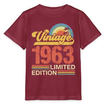 1963 - Stanley/Stella Kinder T-Shirt MINI CREATOR  - Burgunderrot - Vorne - Kain (125cm)