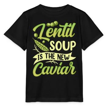 La soupe aux lentilles est la nouvelle lentille de caviar Lentilles - T-shirt bio MINI CREATOR Stanley/Stella Enfant - noir - Devant - Mikhail (115cm)