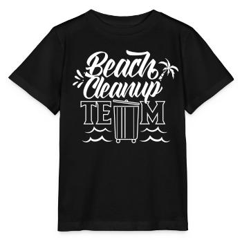 Équipe de nettoyage de plage Nettoyage de plage - T-shirt bio MINI CREATOR Stanley/Stella Enfant - noir - Devant - Mikhail (115cm)