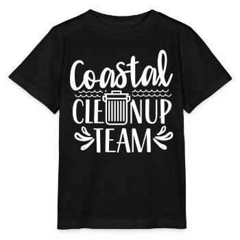 Coastal Cleanup Team Beach Clean Up Beach - Stanley/Stella MINI CREATOR Kids’ T-Shirt - black - Front - Mikhail (115cm)