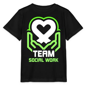 Team Social Work Social Work Social Workers - Stanley/Stella MINI CREATOR Kids’ T-Shirt - black - Front - Mikhail (115cm)