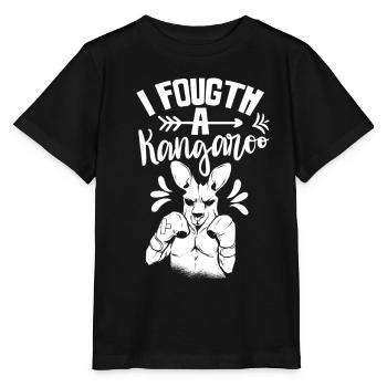 Je me suis battu avec un kangourou kangourou - T-shirt bio MINI CREATOR Stanley/Stella Enfant - noir - Devant - Mikhail (115cm)