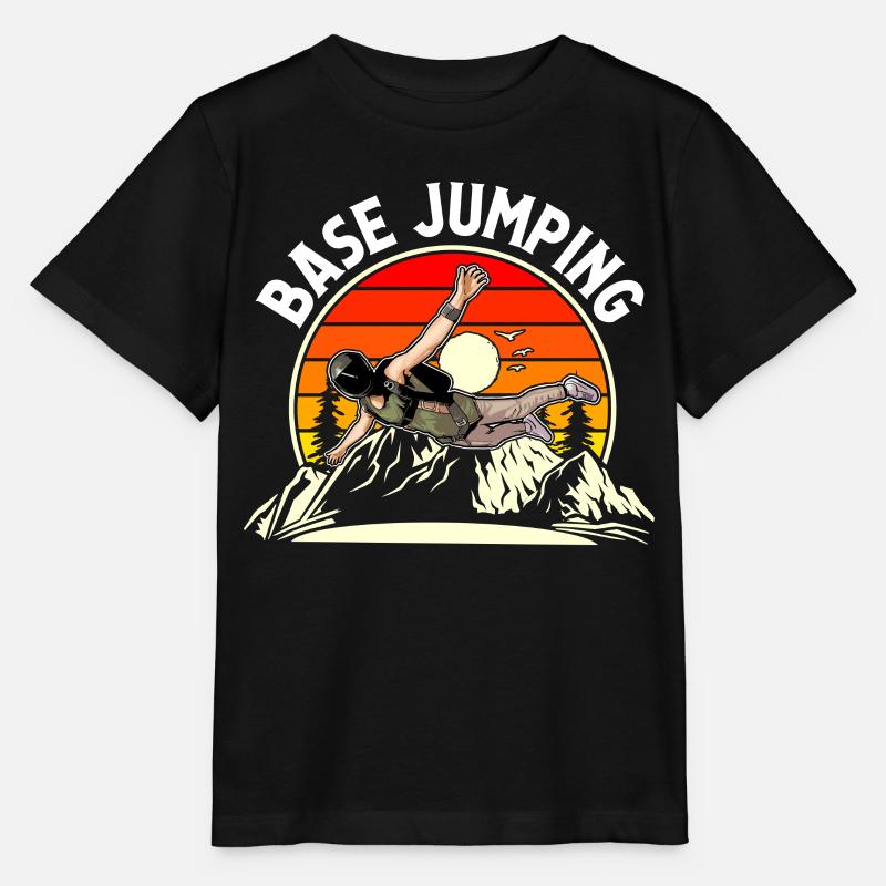 Base Jumping - Stanley/Stella Kinder T-Shirt MINI CREATOR - Schwarz