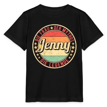 Jenny Die Frau Der Mythos Die Legende - Stanley/Stella Kinder T-Shirt MINI CREATOR  - Schwarz - Vorne - Mikhail (115cm)