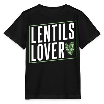 Amoureux des lentilles Lens Lovers Nourriture pour lentilles - T-shirt bio MINI CREATOR Stanley/Stella Enfant - noir - Devant - Mikhail (115cm)