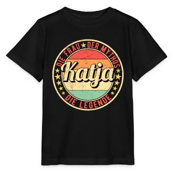 Katja Die Frau Der Mythos Die Legende - Stanley/Stella Kinder T-Shirt MINI CREATOR  - Schwarz - Vorne - Mikhail (115cm)