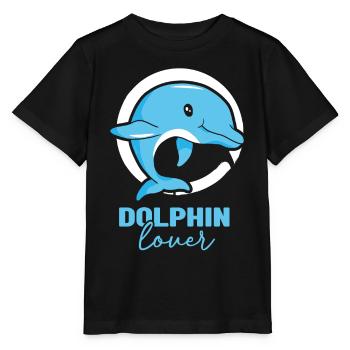 Dolphin Lover Dolphin Dolphins Dolphins - Stanley/Stella MINI CREATOR Kids’ T-Shirt - black - Front - Mikhail (115cm)