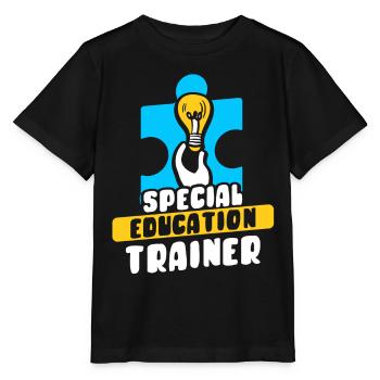 Formateur en éducation de l’enfance en difficulté Enseignant en éducation de l’enfance en difficulté - T-shirt bio MINI CREATOR Stanley/Stella Enfant - noir - Devant - Mikhail (115cm)