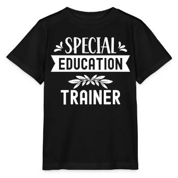 Formateur en éducation de l’enfance en difficulté Enseignant en éducation de l’enfance en difficulté - T-shirt bio MINI CREATOR Stanley/Stella Enfant - noir - Devant - Mikhail (115cm)
