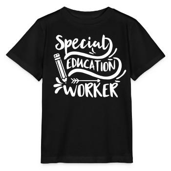 Travailleurs de l’enfance en difficulté Enseignants de l’enfance en difficulté - T-shirt bio MINI CREATOR Stanley/Stella Enfant - noir - Devant - Mikhail (115cm)