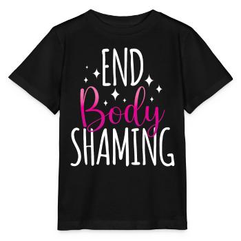 Body Shaming Cesser de fumer Body shaming Arrêter d’ennuyer - T-shirt bio MINI CREATOR Stanley/Stella Enfant - noir - Devant - Mikhail (115cm)