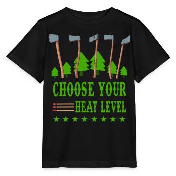 Choose your heating level, Heating 2022 - Stanley/Stella MINI CREATOR Kids’ T-Shirt - black - Front - Mikhail (115cm)