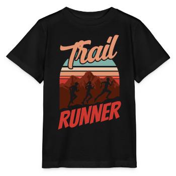 Trail Runner Running Trail Running Race - Stanley/Stella MINI CREATOR Kids’ T-Shirt - black - Front - Mikhail (115cm)