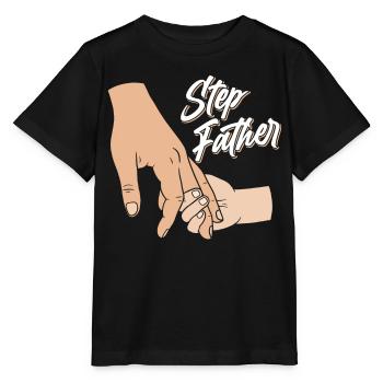 Beau-père Beau-père Fête des pères Beau-père - T-shirt bio MINI CREATOR Stanley/Stella Enfant - noir - Devant - Mikhail (115cm)