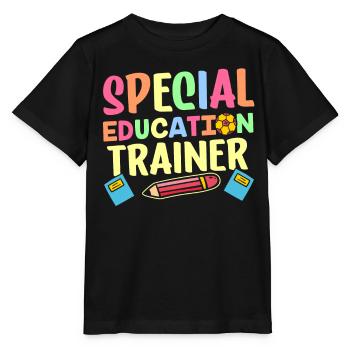 Formateur en éducation de l’enfance en difficulté Enseignant en éducation de l’enfance en difficulté - T-shirt bio MINI CREATOR Stanley/Stella Enfant - noir - Devant - Mikhail (115cm)