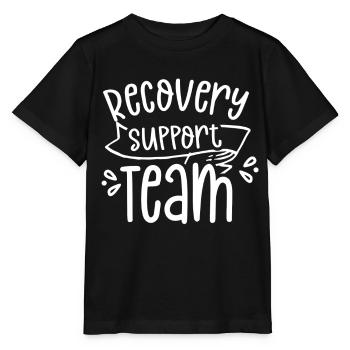 Team Zur Unterstützung Der Genesung Erholung - Stanley/Stella Kinder T-Shirt MINI CREATOR  - Schwarz - Vorne - Mikhail (115cm)