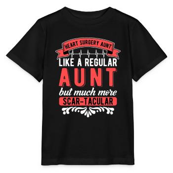 Heart surgery Aunt Heart Transplant - Stanley/Stella MINI CREATOR Kids’ T-Shirt - black - Front - Mikhail (115cm)