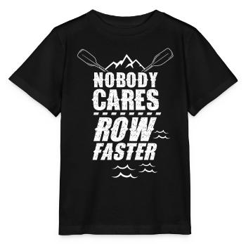 No one cares rudder faster motivation - Stanley/Stella MINI CREATOR Kids’ T-Shirt - black - Front - Mikhail (115cm)