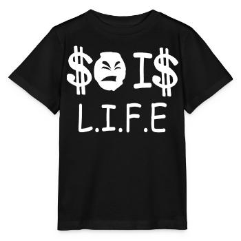 So ist das Leben - Stanley/Stella Kinder T-Shirt MINI CREATOR  - Schwarz - Vorne - Mikhail (115cm)