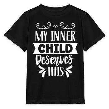 Mon enfant intérieur mérite le doux amour de soi - T-shirt bio MINI CREATOR Stanley/Stella Enfant - noir - Devant - Mikhail (115cm)
