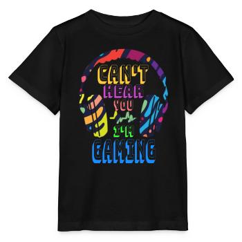 Can't hear you I'm Gaming - Lustiges Video Gamer Geschenk - Stanley/Stella Kinder T-Shirt MINI CREATOR  - Schwarz - Vorne - Mikhail (115cm)
