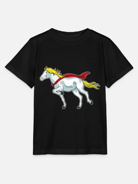 Pferd Pferderennen - Stanley/Stella Kinder T-Shirt MINI CREATOR - Schwarz