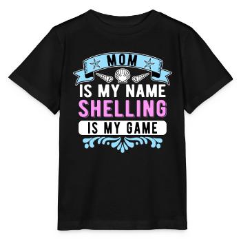 Mère collectrice de coquillages - T-shirt bio MINI CREATOR Stanley/Stella Enfant - noir - Devant - Mikhail (115cm)