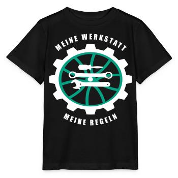 Mon atelier Mes règles - T-shirt bio MINI CREATOR Stanley/Stella Enfant - noir - Devant - Mikhail (115cm)