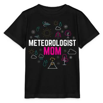Météorologue Maman Profession Météorologue Météorologie - T-shirt bio MINI CREATOR Stanley/Stella Enfant - noir - Devant - Mikhail (115cm)