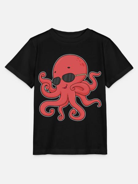 Krake Sonnenbrille - Stanley/Stella Kinder T-Shirt MINI CREATOR - Schwarz