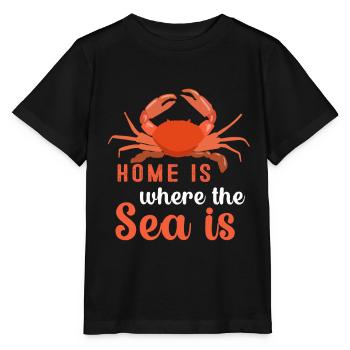 Crabe Scorpion Homard Crevettes Crabes - T-shirt bio MINI CREATOR Stanley/Stella Enfant - noir - Devant - Mikhail (115cm)